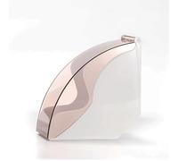 Soporte de papel para filtro de café con cubierta a prueba de polvo, contenedor de almacenamiento de filtro de café, caja de papel (White for cone filter paper)