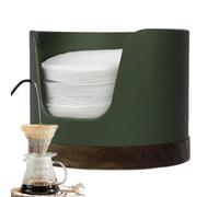 Soporte de papel para filtro de café, contenedor de filtro de papel de café, dispensador de filtro de café portátil, contenedor de almacenamiento para filtro de café, soporte para filtro de