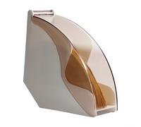 Soporte de papel para filtro de café de goteo de mano, 1 paquete de dispensador de cubierta acrílica para filtros en forma de cono y abanico, estante de almacenamiento de tapa giratoria de fácil