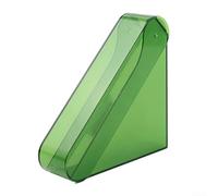 Soporte de papel para filtro de café para verter sobre la preparación, recipiente resistente a la humedad para filtros de cono, negro, blanco, verde, 13,5 cm (verde)