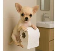 Soporte de papel para perros, bonitos gatos 3D montado en la pared, soporte decorativo para papel higiénico de animales, regalos únicos para amantes de los perros, accesorios de decoración del hogar