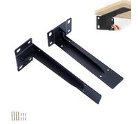 Soporte de paquete 2,marco de soporte en forma de L con gancho,soporte de estante,estante de almacenamiento de soporte de pared,soporte de ángulo de conexión de soporte de encimera montado en la pared