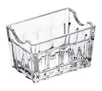 Soporte de paquetes de azúcar | Tazón de bolsa de té acrílico | Organizador de mesa de bolsa de té transparente Caddy | Organizador de bolsas de té para almacenar bolsas, sal, pimienta, edulcorantes