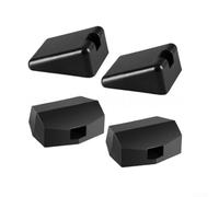 Soporte de parachoques para capó, para Peterbilt 567 579, para Kenworth T680 T880 - Transmisión manual - Metal negro - Sustituye a L85-6081 L85-6082 M75681 M75682-juego de 4 piezas