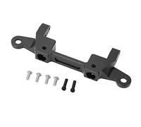 Soporte de parachoques trasero de aleación de aluminio CNC soporte para el soporte axial 1/6 SCX6 RC Mejora del vehículo (Negro)