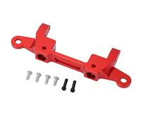 Soporte de parachoques trasero RC Soporte de montaje de parachoques de aleación de aluminio CNC para vehículo Axial 1/6 SCX6 RC Pieza de repuesto mejorada, ligera, duradera y de (Red)