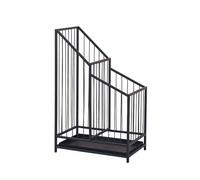 Soporte de paraguas de metal de gran capacidad para paraguas de negocios, pasillo, entrada, cesta de paraguas comercial con bandeja de goteo extraíble, soporte para paraguas de pie (A,25 x 20 x 62 cm