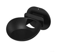 Soporte de pared ABS diseñado específicamente para Echo Dot Max con enfoque en la optimización del espacio y el orden de los cables (negro)