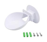 Soporte de pared ABS diseñado específicamente para Echo Dot Max con enfoque en la optimización del espacio y el orden de los cables (blanco)