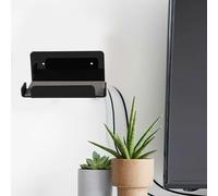 Soporte de pared acrílico para Nintendo Switch 12 Dock diseñado para optimizar el espacio y mantener tu base en su lugar de forma segura (es negro)