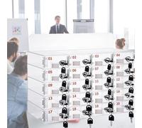 Soporte de pared acrílico seguro para teléfono con cerraduras y llaves, solución de almacenamiento ideal para escuelas y oficinas, fácil acceso, gestión de dispositivos nized y segura