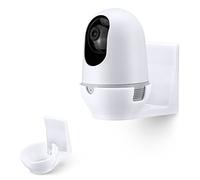Soporte de pared adhesivo para Nooie Cam 360 Baby Monitor, soporte de estante para cámara, fácil de instalar, no necesita herramientas, sin ensuciar, sin taladrar, montaje fuerte, color blanco