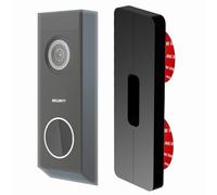 Soporte de Pared Adhesivo Universal Slim Compatible con Aosu, Arlo, Blink, Eufy, Nest, Netamo, Reolink, Tapo, Wyze, Yale y Otros Videotimbre con batería/Cable sin taladrar fácil instalación