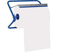Soporte de pared AG-522 divertido para toallas de taller, azul de metal, rollos de hasta 40 cm de ancho