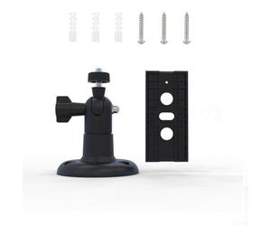 Soporte de pared ajustable de 360 grados para cámaras Ring Spotlight Cam Plus Pro con batería diseñada para mejorar la cobertura de vigilancia en interiores y exteriores (negro)