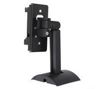 Soporte de pared ajustable para altavoz cúbico, giratorio e inclinable para un compañero de sonido perfecto 5 soporte de sistema estéreo de computadora (negro)