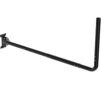 Soporte de pared ajustable para antena con codo de 90 grados, tubo de extensión y tuercas de fijación, apto para antenas de TV externas y amplificador WiFi Starlink, color negro