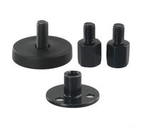 Soporte de pared ajustable para muebles, 28-110 mm | Plástico resistente, acolchado EVA amortigua los golpes, color negro, se adapta a cualquier estructura de cama y sofá (67-87