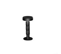 Soporte de pared ajustable para muebles, 28-110 mm | Plástico resistente, acolchado EVA amortigua los golpes, color negro, se adapta a cualquier estructura de cama y sofá (84-110