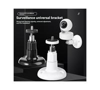 Soporte de Pared Ajustable para Ring Indoor Cam/Stick Cam, Rotación de 360, para Uso en Interiores y Exteriores, Color Negro.