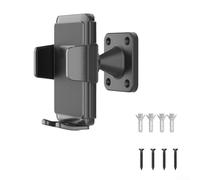 Soporte de pared ajustable para smartphone con junta giratoria para ángulos de visión personalizados y fijación de tornillo sólido para configuración permanente