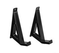 Soporte de pared ajustable para teclado para ahorrar espacio, estante de pared compacto con tornillo y adhesivo, compatible con la mayoría de teclados estándar (6.5 x 4.5 x 0.9 pulgadas), negro (negro