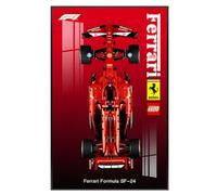 Soporte de pared aplicable para Le-Go Technic 42207 fórmula 1 Sf-24 Racing Building Blocks Modelo, decorar habitaciones o coleccionar, 50 x 80 cm, solo tablero de pared (estilo A)