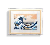 Soporte de pared aplicable para LeGo 31208 modelo de bloques de construcción de surf, decorar habitaciones o coleccionar, solo tablero de pared