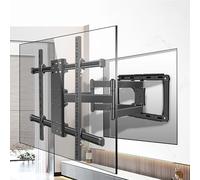 Soporte de pared articulado para TV para pantallas LCD LED planas y curvadas de 55 a 90 pulgadas, inclinable y giratorio, VESA 800 x 600 mm, resistente, fácil instalación, experiencia de visualización