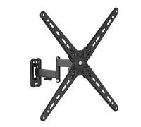 Soporte de Pared - Brazo articulado para TV de 13"-55", Giratorio, inclinable, Doble extensión, soporta hasta 25 kg, VESA 400x400.