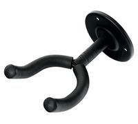 Soporte de Pared Classic Cantabile para Guitarras (universal para E-Guitarra, guitarra clásica, E-Bajo, bajo acústico, acolchado de espuma de goma) Negro