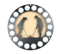Soporte de pared coleccionable para bolas de golf - hierro y madera de pino | vitrina de exposición refinada, regalo para golfistas y amantes del equipo deportivo