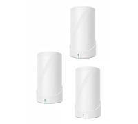 Soporte de Pared Compatible con TP-Link Deco BE63, BE65, BE67, BE10000, BE9300, BE14000, XE75, XE75 Pro, X75 y X80 (Pack de 3) - Estante de Pared para Router WiFi 7 y 6E - ABS (Blanco)