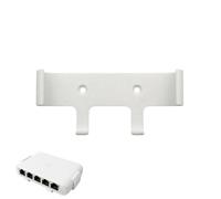 Soporte de pared compatible con Ubiquiti UniFi Switch Flex Mini (blanco) | Plástico resistente, disponible en blanco y negro, montaje en pared con 2 tornillos (no incluidos)