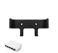 Soporte de pared compatible con Ubiquiti UniFi Switch Flex Mini (negro) | Plástico resistente, disponible en blanco y negro, montaje en pared con 2 tornillos (no incluidos)