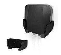 Soporte de pared compatible con Wyze PRO (AXE5400) Mesh Router Wi-Fi 6E Tri-Band, soporte de soporte fácil de instalar, reduce interferencias y desorden, montaje adhesivo y atornillado