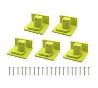 Soporte de pared con tornillos para herramientas eléctricas de 18 V, colgador de almacenamiento de plástico adecuado para garaje y taller, disponible en 3, 5 o 12 piezas (5 piezas)