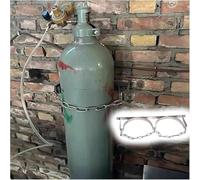 Soporte de pared de acero for cilindros de gas, estante ligero for almacenar cilindros de gas(2 Bottles(23.6 in))
