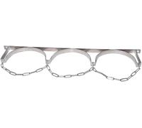 Soporte de pared de acero inoxidable for cilindro de gas con cadena ajustable for un soporte ligero de cilindro de gas.(Length 34.3")