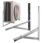 Soporte de pared de acero inoxidable para aire acondicionado | Soporte resistente para mini split sin conductos para compresor de HVAC al aire libre, condensador de calentador dividido sin