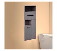 Soporte de pared de acero inoxidable para papel higiénico, estante de almacenamiento montado en la pared, cepillo de basura, alcoba integrada para dormitorio, oficina, cocina