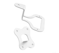 Soporte de pared de acero resistente para altavoz Wiim de 5 cm de | Revestimiento en polvo blanco, combina con la decoración, 13 cm de altura, protege la base del altavoz, superficie fácil de