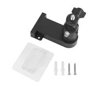 Soporte de pared de aleación de aluminio giratorio de 360 grados para cámaras de seguridad HD interiores y exteriores para mejorar el posicionamiento y la estabilidad de la vigilancia (negro)