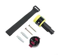 Soporte de pared de aleación de aluminio para manillar de bicicleta de carretera con sistema de alineación de neumáticos traseros seguros (amarillo)