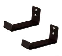 Soporte de pared de aluminio para esterilla de yoga, doble para paquete con fieltro protector para bandas de resistencia, estante para decoración de gimnasio