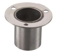 Soporte de pared de brida de acero inoxidable para aplicaciones de fijación de tubos redondos con tornillo de bloqueo integrado para una instalación estable (25 mm)
