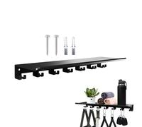 Soporte de pared de metal - Gancho de almacenamiento de 50 lb | Robusto estante flotante - Marco de acero grueso de 1350 g para una organización práctica en el baño, dormitorio, gimnasio y sala de