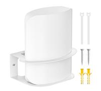 Soporte de pared de metal para eero Max 7, enrutador WiFi de malla, montaje en pared, soporte de pared para eero Max 7 con bridas para cables, estante de enrutador WiFi fácil de instalar para montaje