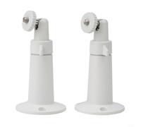 Soporte de pared de metal para Ring Up Cam con cable para batería HD - Soporte de aleación de aluminio robusto ajustable giratorio de 360 grados Soporte CCTV resistente a la intemperie 2 piezas