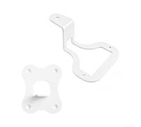Soporte de pared de metal para Wiim Amp Pro Streamer, elegante soporte blanco negro con ajuste seguro, soporte de altavoz que ahorra espacio (blanco)